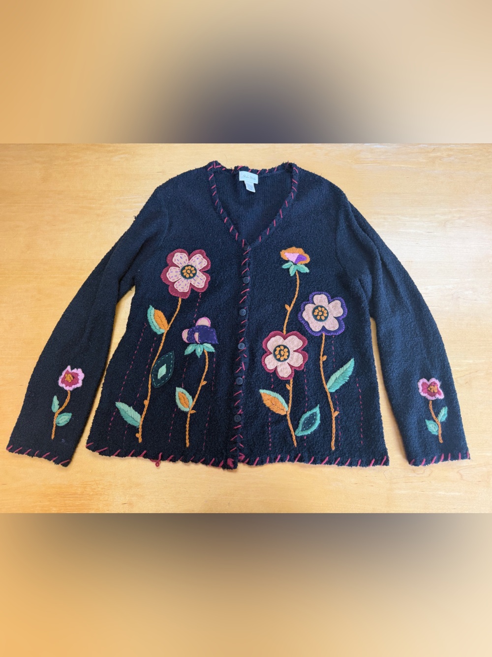 Vintage Studio Works Women’s Embroidered Sweater Size M